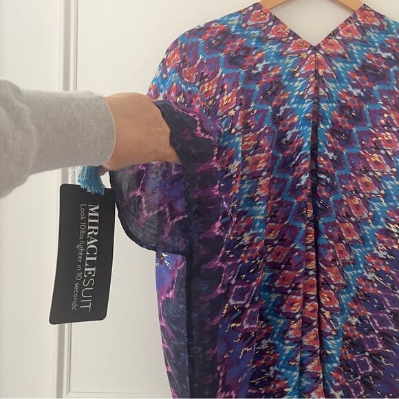Miraclesuit Caftan Swim Cover up Size Small NWT - Picture 7 of 9
